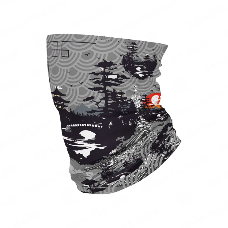 Bandana ARASHI KyotoSunrise – minimalistyczny wzór inspirowany japońską estetyką i spokojem Kyoto