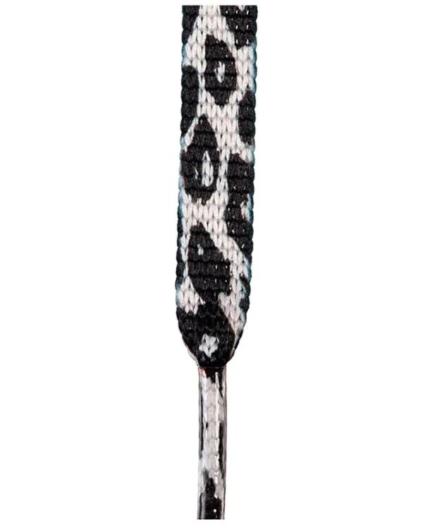 Sznurowadła ARASHI Leopard Black White z czarno-białym wzorem panterki